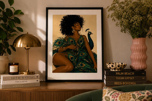 Peacock Woman — 8×10 Fine Art Print
