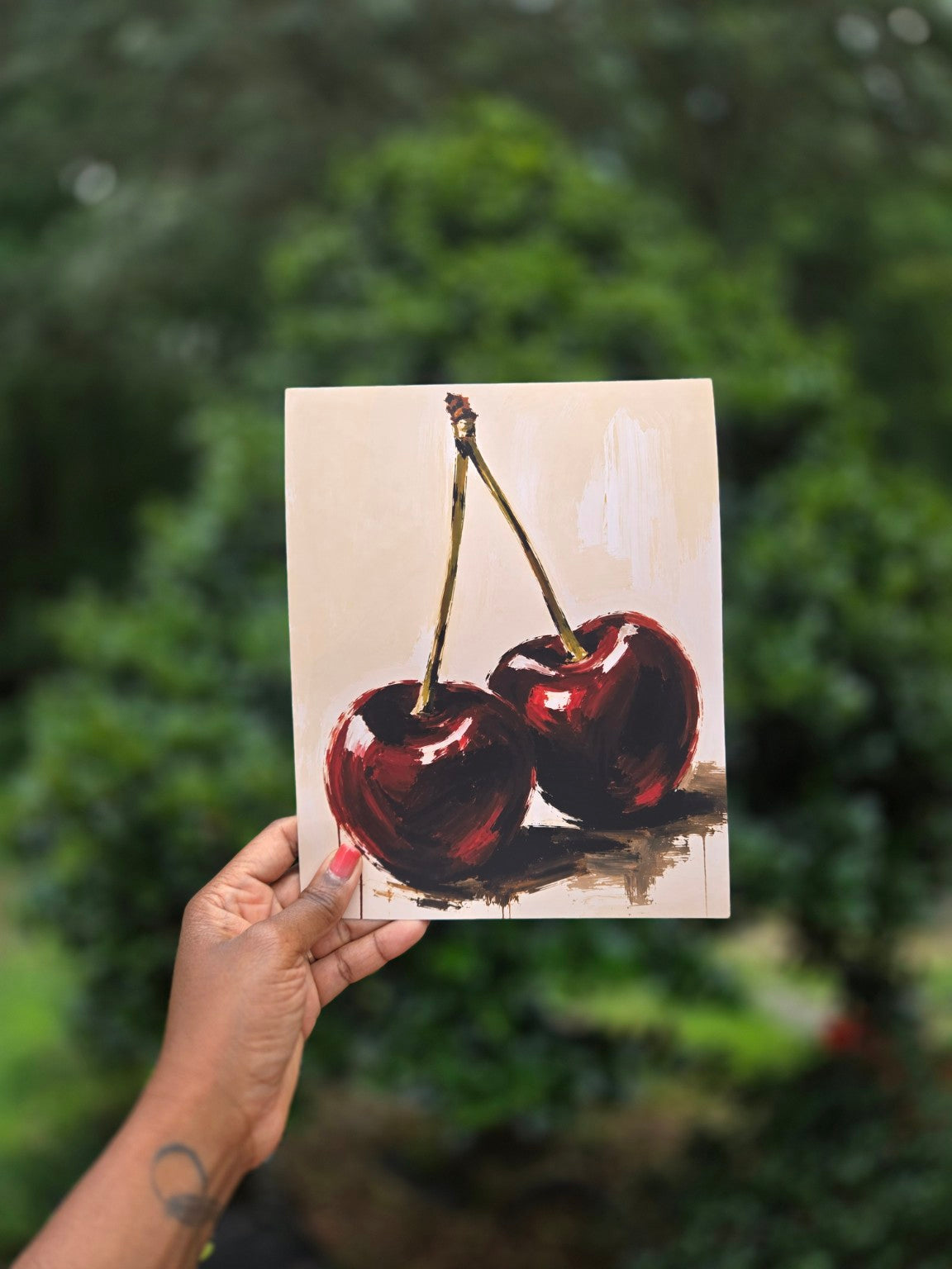 Two Cherries — 8×10 Art Print