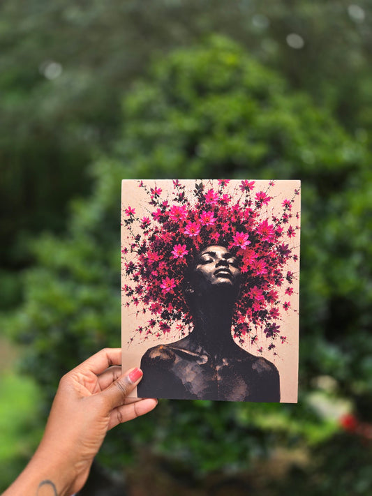 Giant Floral Girl— 8×10 Fine Art Print