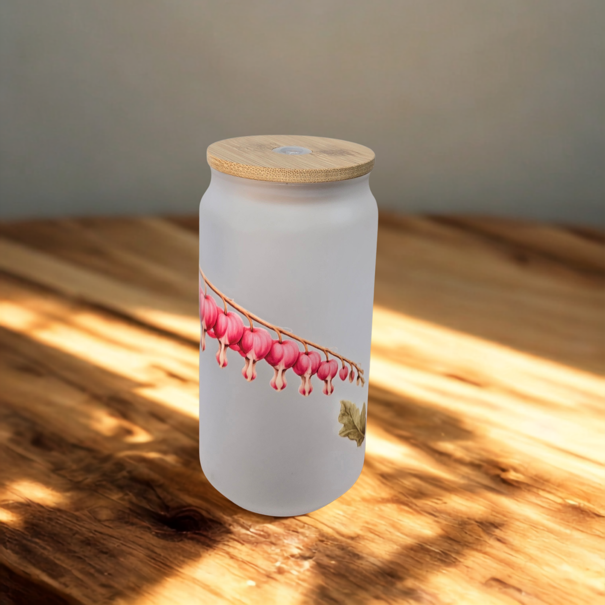 Bleeding Heart Glass Tumbler