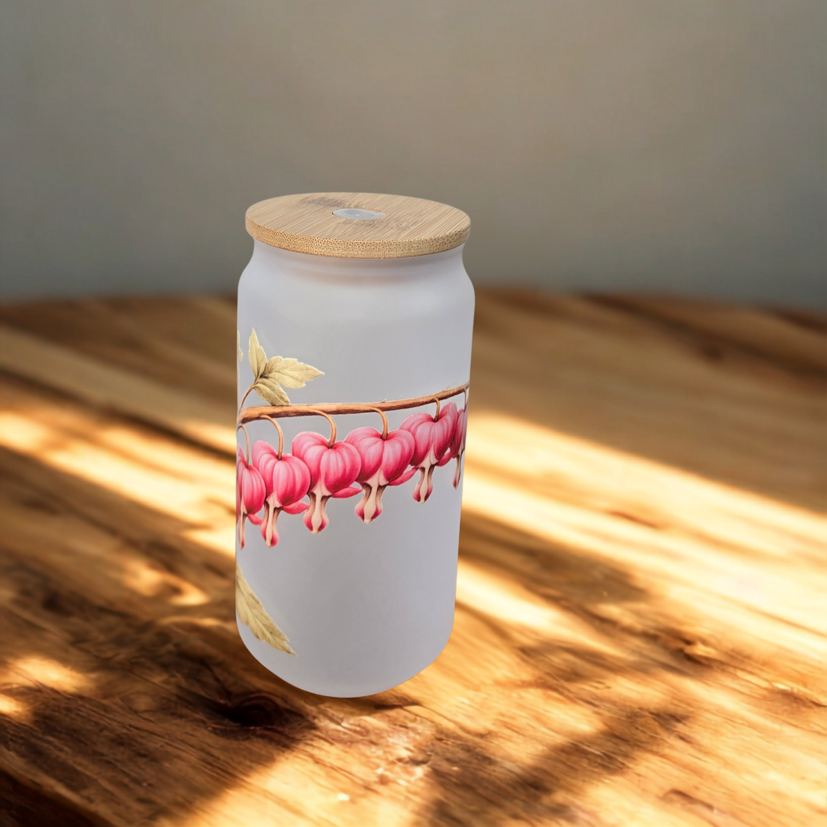 Bleeding Heart Glass Tumbler