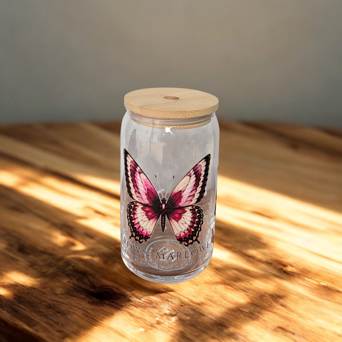 Butterfly Specimen Glass Tumbler