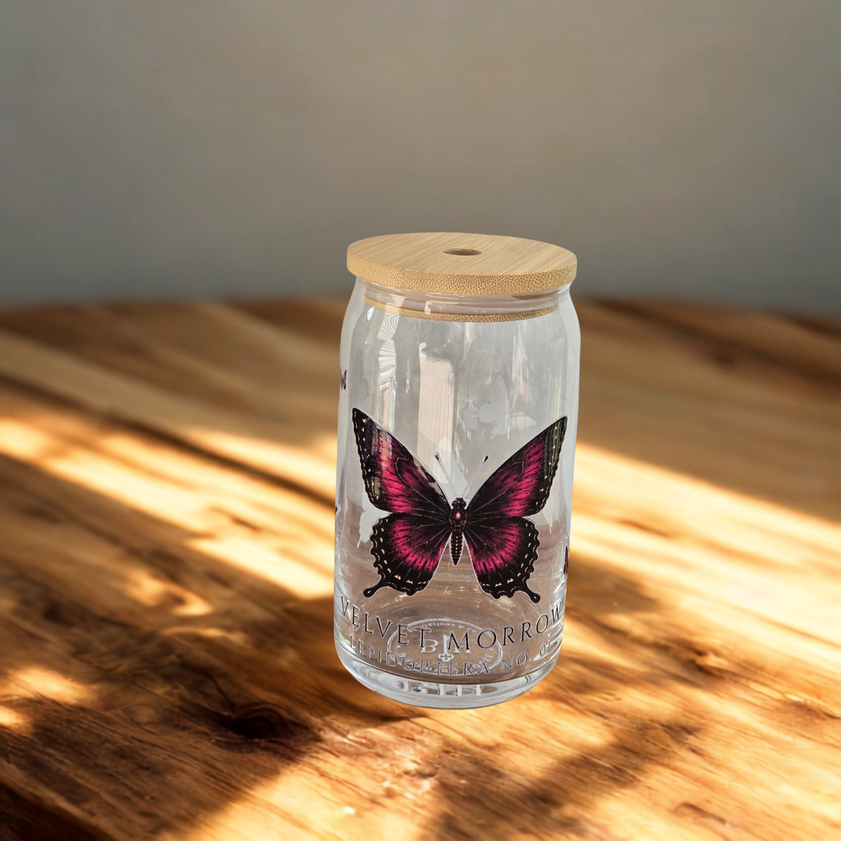 Butterfly Specimen Glass Tumbler