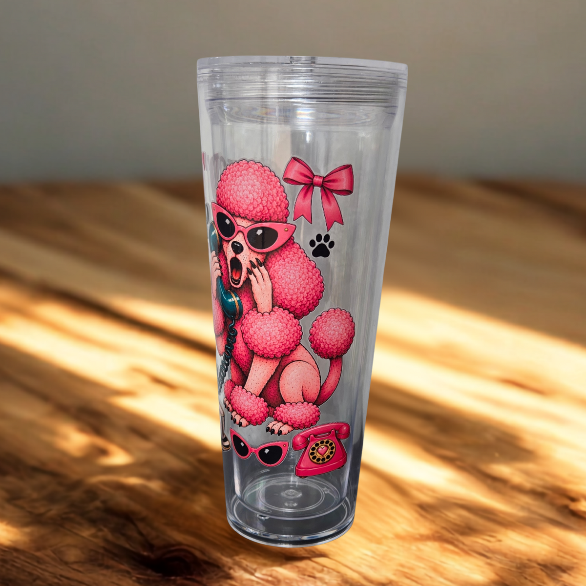 All Calls Are Confidential Poodle Tumbler