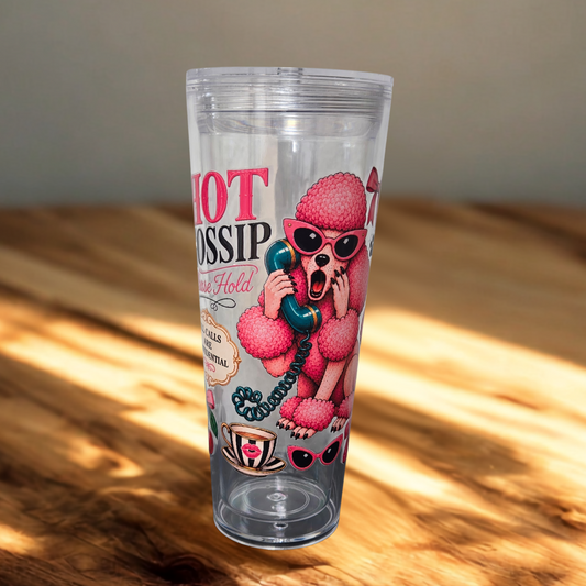 All Calls Are Confidential Poodle Tumbler