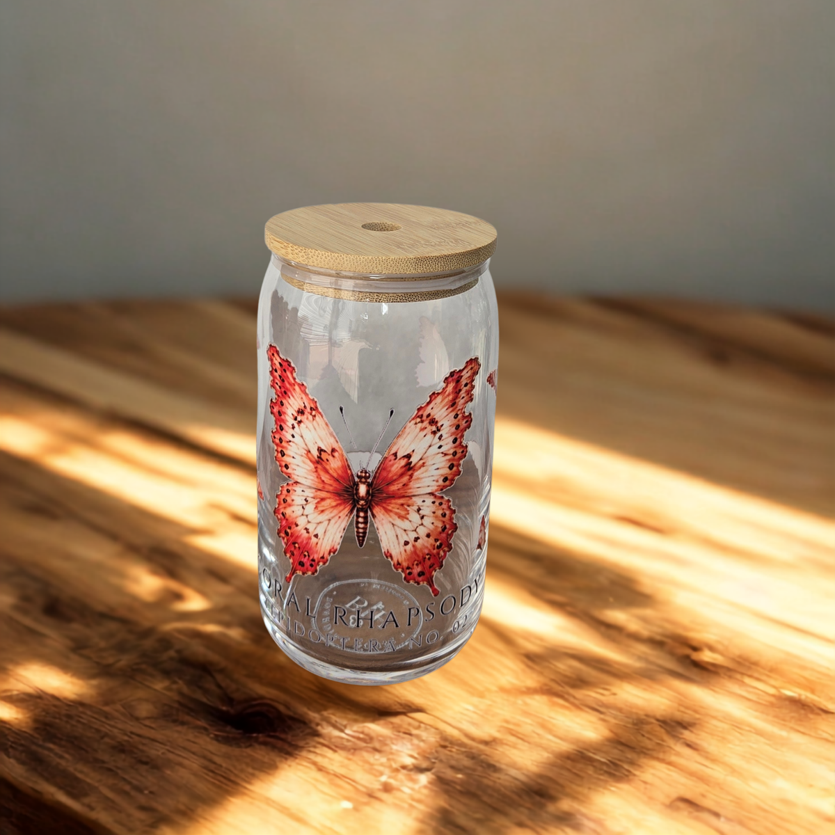 Butterfly Specimen Glass Tumbler